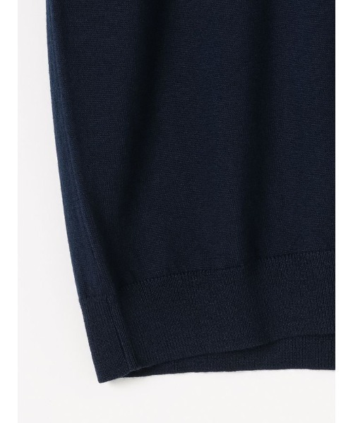 Perfect Suit FActory（パーフェクトスーツファクトリー）の「FILIVIVI　イタリー糸ニット　Vネックベスト　ブラック/グレー/ダークブラウン/ネイビー（ベスト・メンズ・ネイビー/グレー/ブラック/ダークブラウン・L/LL/M）」の13枚目の写真