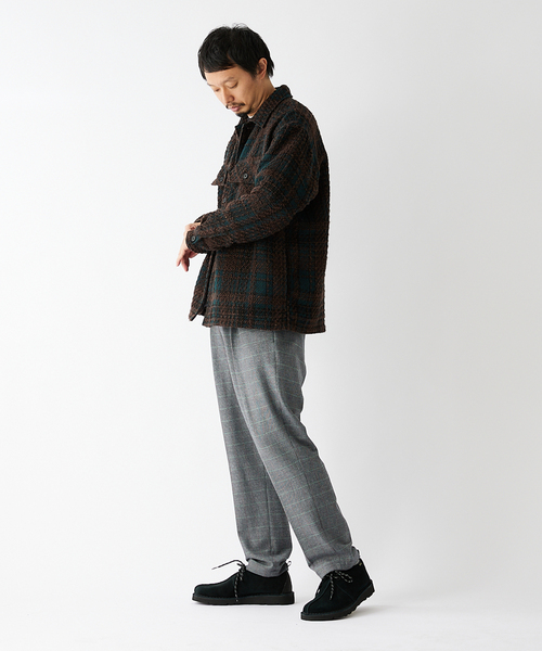 JOURNAL STANDARD relume(ジャーナルスタンダード レリューム)の「ウォッシャブルウールチェックパンツ(スラックス・メンズ・グレー/ウッド・SMALL/MEDIUM/LARGE)」の5枚目の写真
