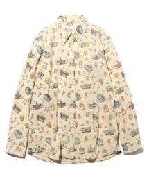 FREAK'S STORE | WEB限定 ビッグシルエット 総柄プリント レギュラーカラーL/Sシャツ(シャツ/ブラウス)