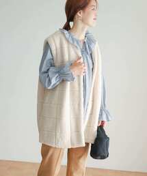 URBAN RESEARCH DOORS | ブロックステッチボアベスト(ベスト)