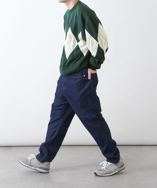 ZIP FIVE（ジップファイブ）の「【ZIP FIVE】ジャガード　アーガイル柄 プルオーバー ニット（ニット/セーター・レディース・ネイビー/ブラック/アイボリー/グリーン・X-LARGE/LARGE/MEDIUM）」の17枚目の写真