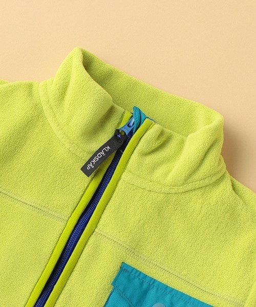 kladskap（クレードスコープ）の「フリースジップアップ（カーディガン/ボレロ・キッズ・ネイビー/ライトグリーン・L/M/LL）」の14枚目の写真
