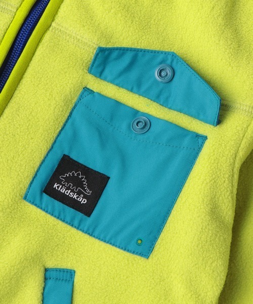 kladskap（クレードスコープ）の「フリースジップアップ（カーディガン/ボレロ・キッズ・ネイビー/ライトグリーン・L/M/LL）」の18枚目の写真