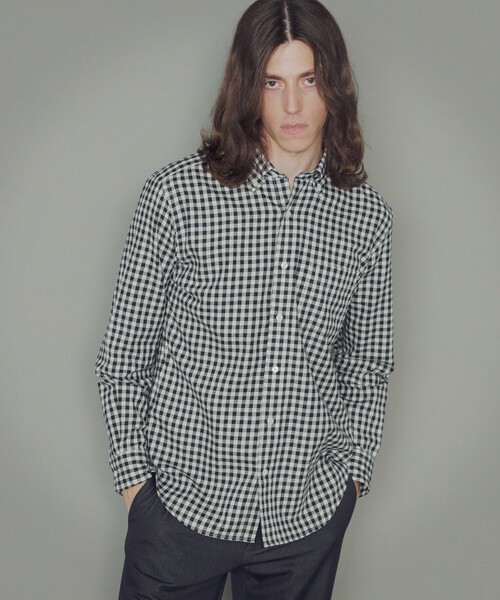 MACKINTOSH LONDON（マッキントッシュ ロンドン）の「【YAK COTTON】ビエラギンガムチェックシャツ（シャツ/ブラウス・メンズ・レッド系その他2/ライトグレー/ブルー系その他4・XL/L/M）」の3枚目の写真