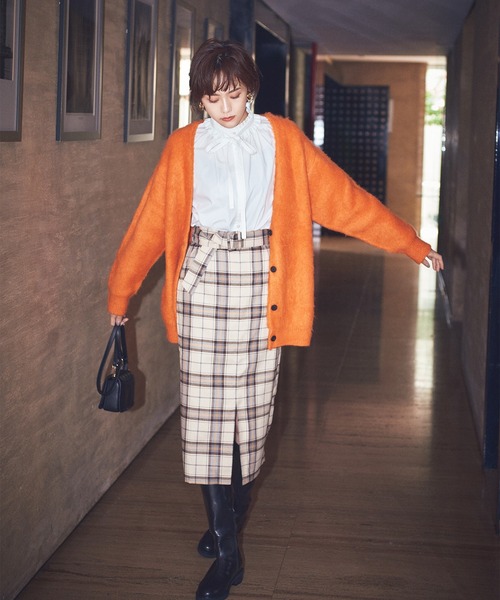 N.(N. Natural Beauty Basic)(エヌエヌナチュラルビューティーベーシック)の「◆リボンタイフリルシャツブラウス(シャツ/ブラウス・レディース・オフホワイト/ブルー/ストライプ・MEDIUM)」の16枚目の写真