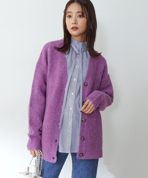 N.(N. Natural Beauty Basic)(エヌエヌナチュラルビューティーベーシック)の「◆リボンタイフリルシャツブラウス(シャツ/ブラウス・レディース・オフホワイト/ブルー/ストライプ・MEDIUM)」の5枚目の写真