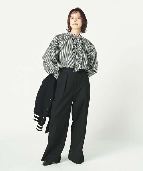 HARDY NOIR（アルディーノアール）の「ロンストフリルブラウス（シャツ 