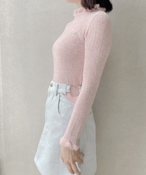 lilLilly(リルリリー)の「パステルカラータートルニット(ニット/セーター・レディース・ホワイト/ピンク/ブルー・FREE)」の17枚目の写真