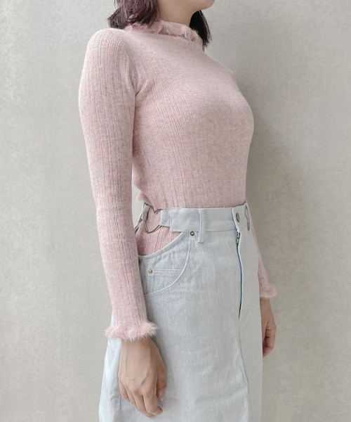 lilLilly(リルリリー)の「パステルカラータートルニット(ニット/セーター・レディース・ホワイト/ピンク/ブルー・FREE)」の18枚目の写真