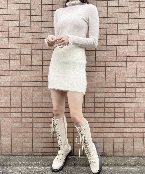 lilLilly（リルリリー）の「パステルカラータートルニット