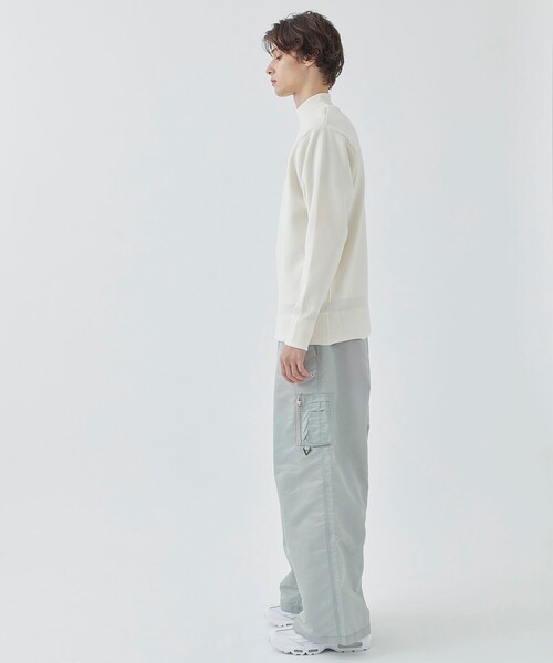 CITY TOKYO（シティトウキョウ）の「【洗える】HIGH DENSITYミラノリブモックネック（ニット/セーター・メンズ・ライトグリーン/グリーン/ブラック/オフホワイト・2/3/1）」の8枚目の写真