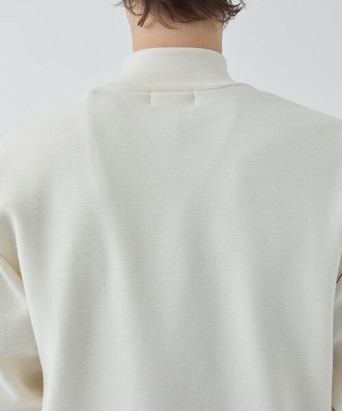 CITY TOKYO（シティトウキョウ）の「【洗える】HIGH DENSITYミラノリブモックネック（ニット/セーター・メンズ・ライトグリーン/グリーン/ブラック/オフホワイト・2/3/1）」の13枚目の写真
