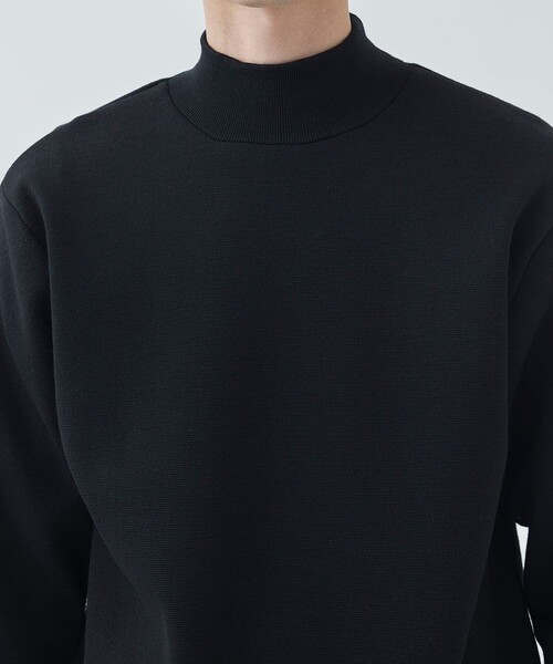 CITY TOKYO（シティトウキョウ）の「【洗える】HIGH DENSITYミラノリブモックネック（ニット/セーター・メンズ・ライトグリーン/グリーン/ブラック/オフホワイト・2/3/1）」の19枚目の写真