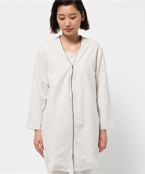 DouDou(ドゥドゥ)の「【DouDou】ピーチタフタブルゾン(その他アウター・レディース・ベージュ/カーキ・FREE)」の3枚目の写真