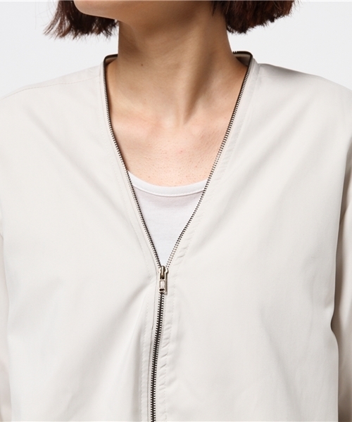 DouDou(ドゥドゥ)の「【DouDou】ピーチタフタブルゾン(その他アウター・レディース・ベージュ/カーキ・FREE)」の6枚目の写真