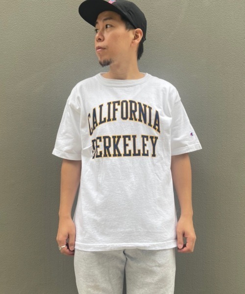 Champion(チャンピオン)の「Champion/チャンピオン T-1011 SHORT SLEEVE T-SHIRT ショートスリーブティーシャツ BERKELEY C5-X304(Tシャツ/カットソー・メンズ・ホワイト/ネイビー・M/L/XL)」の3枚目の写真