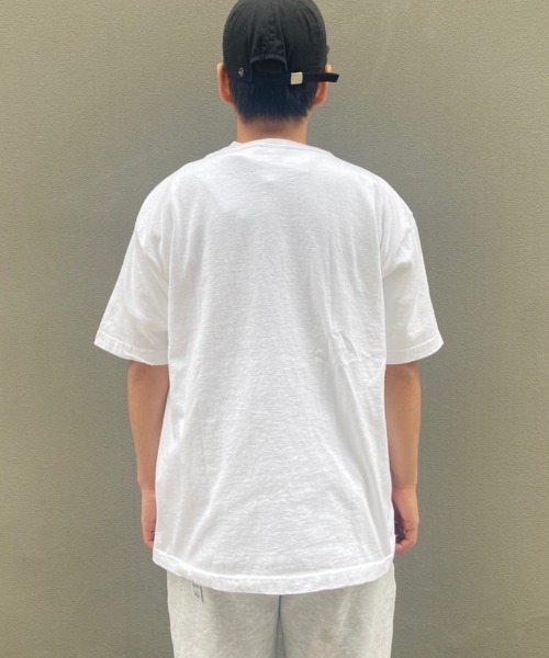 Champion(チャンピオン)の「Champion/チャンピオン T-1011 SHORT SLEEVE T-SHIRT ショートスリーブティーシャツ BERKELEY C5-X304(Tシャツ/カットソー・メンズ・ホワイト/ネイビー・M/L/XL)」の4枚目の写真