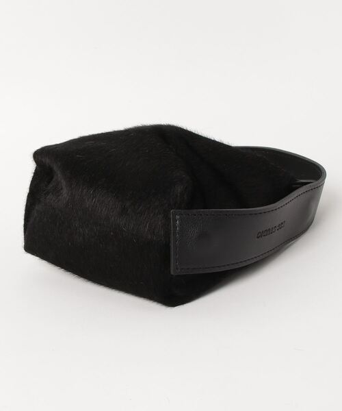 ESC STUDIO（イーエスシースタジオ）の「【ESC STUDIO/イーエスシースタジオ】calf hair mini bag / ファーバッグ バッグ 鞄 カバン ミニバッグ ハンドバッグ（ハンドバッグ・メンズ・ブラック/ブルー・ONE SIZE）」の4枚目の写真