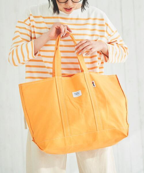 PARROTT CANVAS（パロットキャンバス）の「PARROTT CANVAS（パロットキャンバス）別注トートバッグ23SS（トートバッグ・レディース・ライトブルー/シャーベット/ライトピンク/ライム・FREE）」の4枚目の写真