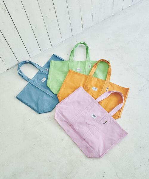 PARROTT CANVAS（パロットキャンバス）の「PARROTT CANVAS（パロットキャンバス）別注トートバッグ23SS（トートバッグ・レディース・ライム/ライトブルー/ライトピンク/シャーベット・FREE）」の8枚目の写真