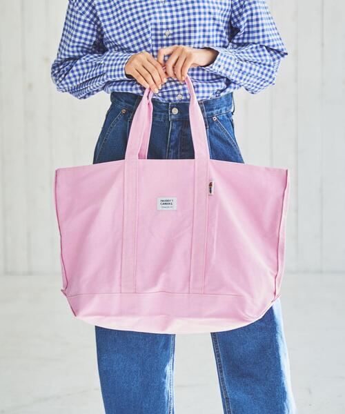 PARROTT CANVAS（パロットキャンバス）の「PARROTT CANVAS（パロットキャンバス）別注トートバッグ23SS（トートバッグ・レディース・ライム/ライトブルー/ライトピンク/シャーベット・FREE）」の5枚目の写真
