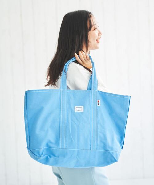 PARROTT CANVAS（パロットキャンバス）の「PARROTT CANVAS（パロットキャンバス）別注トートバッグ23SS（トートバッグ・レディース・ライトブルー/シャーベット/ライトピンク/ライム・FREE）」の6枚目の写真
