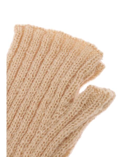 Green　Parks（グリーンパークス）の「・リブアミアームウォーマー（アームカバー・レディース・ブラック/グレイッシュベージュ/グリーン/アイボリー・FREE）」の12枚目の写真