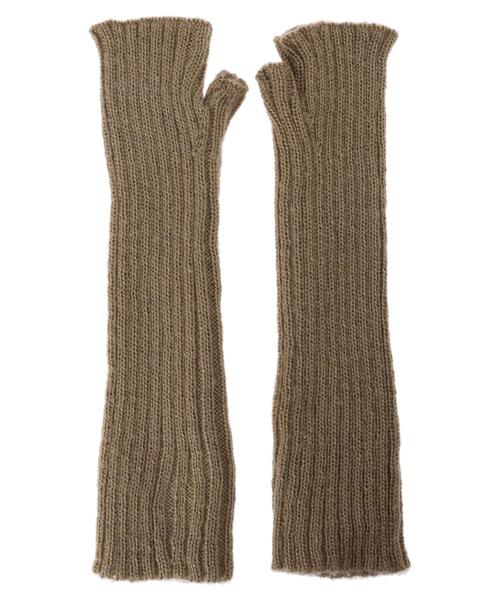 Green　Parks（グリーンパークス）の「・リブアミアームウォーマー（アームカバー・レディース・ブラック/グレイッシュベージュ/グリーン/アイボリー・FREE）」の14枚目の写真