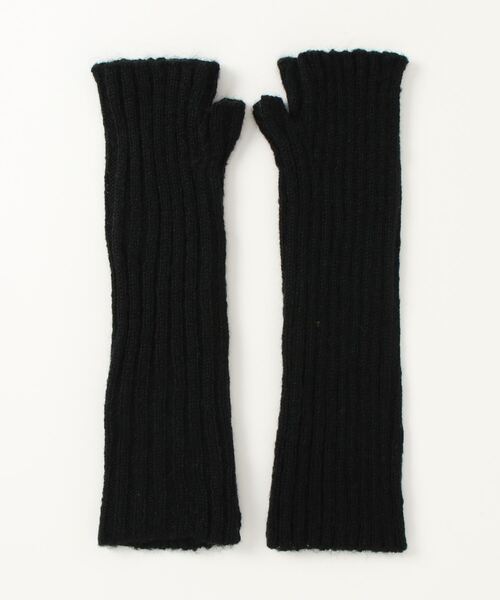 Green　Parks（グリーンパークス）の「・リブアミアームウォーマー（アームカバー・レディース・ブラック/グレイッシュベージュ/グリーン/アイボリー・FREE）」の17枚目の写真