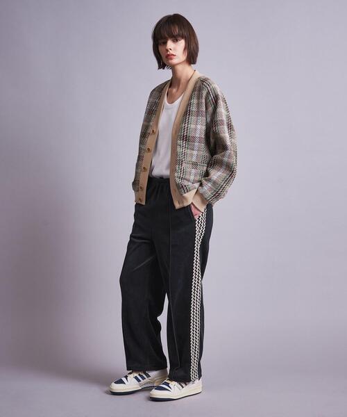 MONKEY TIME（モンキータイム）の「＜monkey time＞ VELOUR SIDE LACE TRACK PANTS/パンツ（その他パンツ・メンズ・ブラック/ダークグレー・XS）」の21枚目の写真