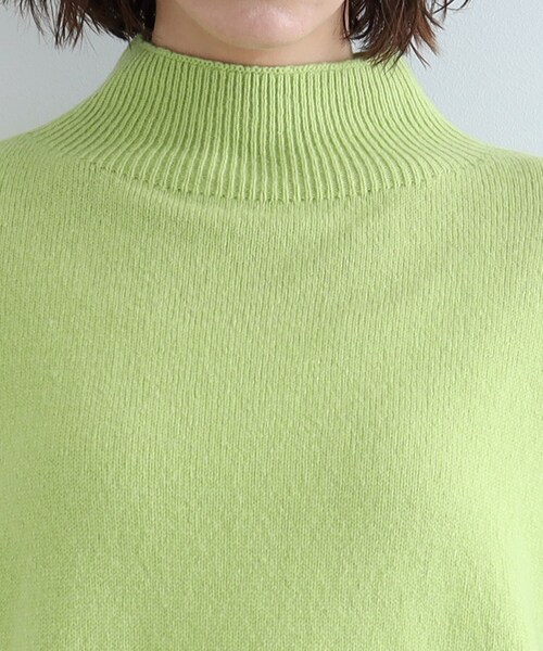 【オフショルダー/ハイネック】ウールMIXプルオーバー