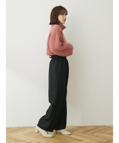 Petit fleur(プチフルール)の「・Petit Fleur モヘア風ショートニット(ニット/セーター・レディース・ピンク/ベージュ/ブルー・FREE)」の6枚目の写真