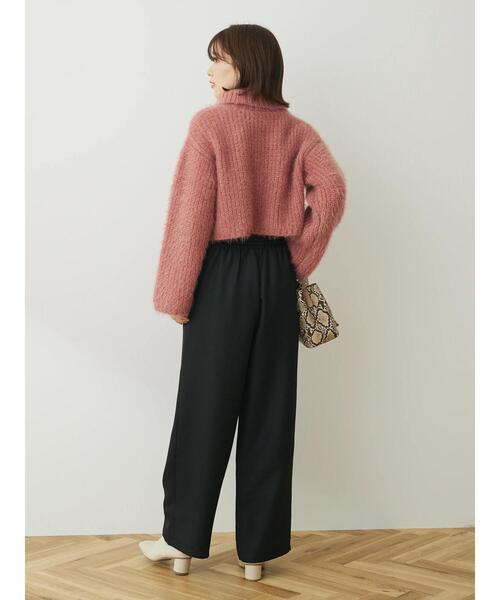 Petit fleur(プチフルール)の「・Petit Fleur モヘア風ショートニット(ニット/セーター・レディース・ピンク/ベージュ/ブルー・FREE)」の7枚目の写真