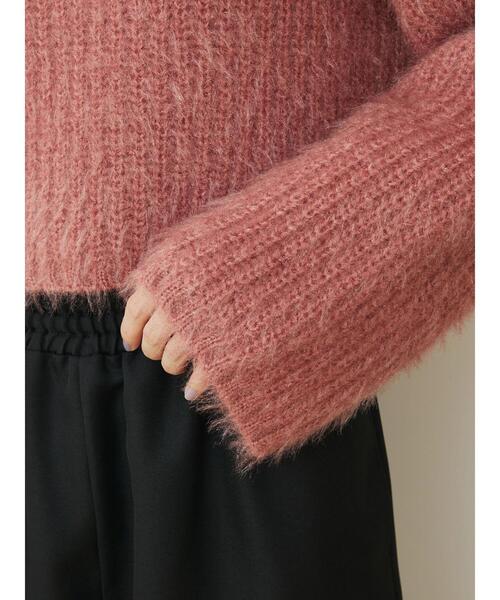 Petit fleur(プチフルール)の「・Petit Fleur モヘア風ショートニット(ニット/セーター・レディース・ピンク/ベージュ/ブルー・FREE)」の13枚目の写真