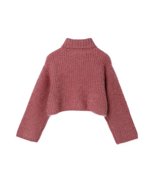 Petit fleur(プチフルール)の「・Petit Fleur モヘア風ショートニット(ニット/セーター・レディース・ピンク/ベージュ/ブルー・FREE)」の22枚目の写真