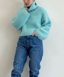 Petit fleur | ・Petit Fleur モヘア風ショートニット(ニット/セーター)