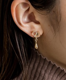 SMELLY | クリアメタルドロップピアス(ピアス(両耳用))