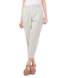 grove | 麻混ストライププリントタックパンツ(その他パンツ)