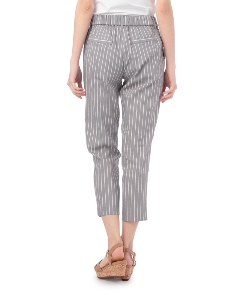 grove(グローブ)の「麻混ストライププリントタックパンツ(その他パンツ・レディース・ブルー/ホワイト/グレー・03/02/01)」の5枚目の写真