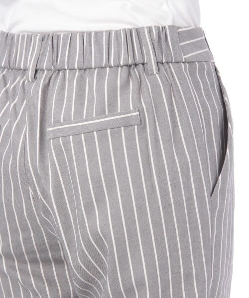 grove(グローブ)の「麻混ストライププリントタックパンツ(その他パンツ・レディース・ブルー/ホワイト/グレー・03/02/01)」の7枚目の写真