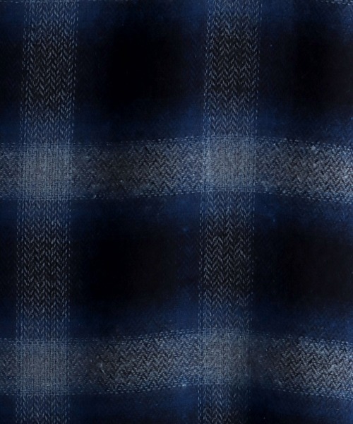 SITRY(シトリー)の「Oversize ombre check work shirt/オーバーサイズ オンブレ チェック ワークシャツ(シャツ/ブラウス・メンズ・ブラック/ネイビー/ブラウン・M/L/XL)」の13枚目の写真