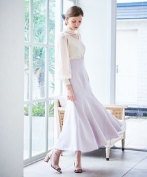 AND COUTURE サイドバックルデニムフレアスカート AND COUTURE（アンドクチュール）の「サイドバックルデニム