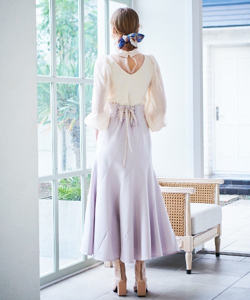 AND COUTURE(アンドクチュール)の「エスカルゴスカート(スカート・レディース・ブラック/ライトグレー/オレンジ・MEDIUM/SMALL)」の11枚目の写真