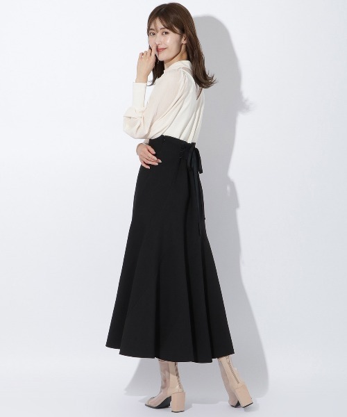 AND COUTURE(アンドクチュール)の「エスカルゴスカート(スカート・レディース・ブラック/ライトグレー/オレンジ・MEDIUM/SMALL)」の5枚目の写真