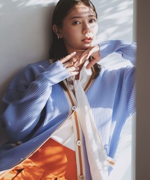 N.（N. Natural Beauty Basic） | ◆ラインリブカーディガン(カーディガン/ボレロ)