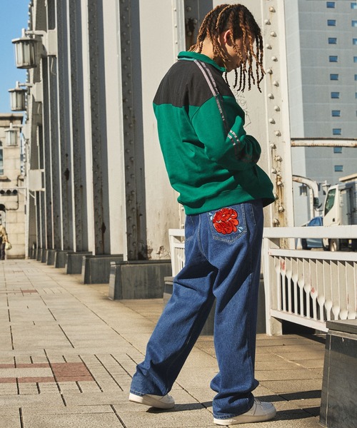 NYUDROP（ニュードロップ）の「【NYUDROP】GRAFFITI LOGO WIDE