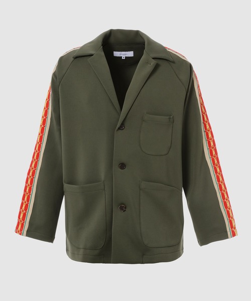 SASQUATCHfabrix.（サスクワァッチファブリックス）の「LACE TAPE RAPEL JACKET（ブルゾン・メンズ・カーキ/ブラウン系その他/ネイビー・L/M/XL）」の2枚目の写真