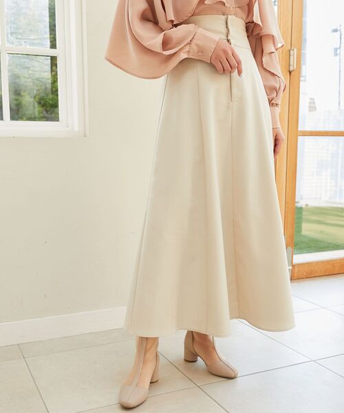 MAJESTIC LEGON（マジェスティックレゴン）の「【WEB限定/REVIVALアイテム】バックレースアップフレアスカート（スカート・レディース・ホワイト系その他/ベージュ/ブラウン/ブラック/グレー系その他/ネイビー/モカ/ブルー系その他4・SMALL/MEDIUM）」の11枚目の写真