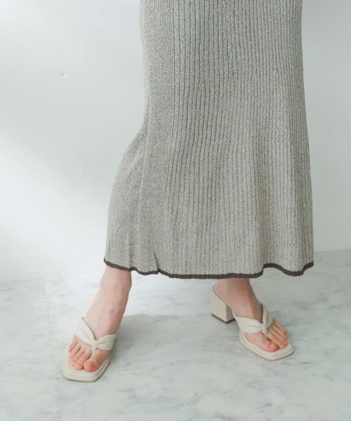 SENSE OF PLACE by URBAN RESEARCH(センスオブプレイスバイアーバンリサーチ)の「パテッドトングヒールサンダル(サンダル・レディース・ベージュ/アイボリー/ブラック・SMALL/MEDIUM/LARGE)」の14枚目の写真