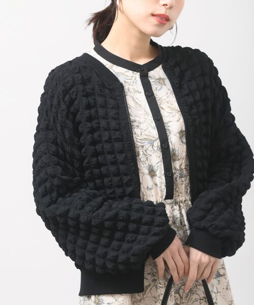 rps(アールピーエス)の「ポコポコZIPブルゾン(ブルゾン・レディース・アイボリー/ブラック・フリー)」の2枚目の写真